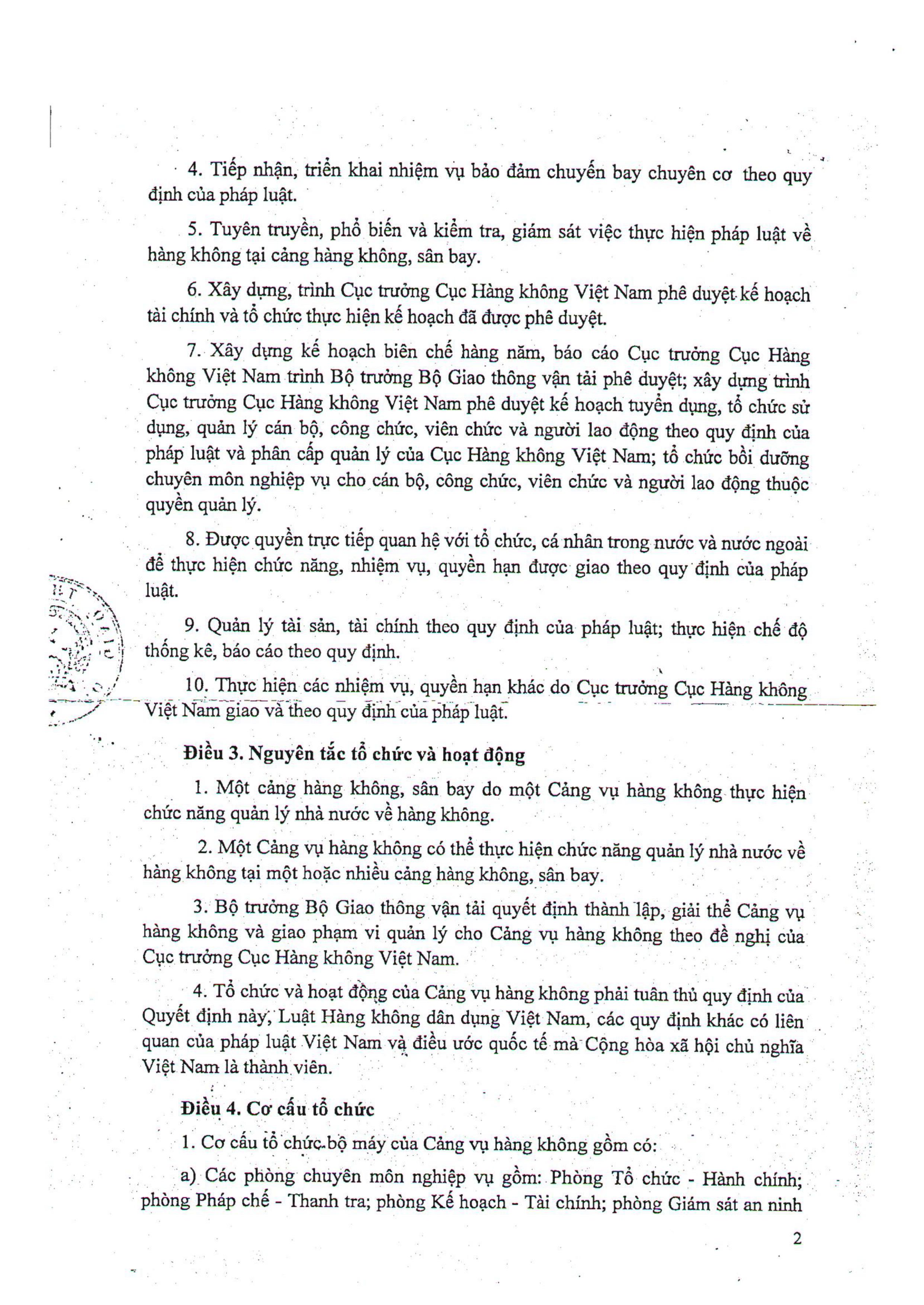 Chức năng - nhiệm vụ và quyền hạng của cảng vụ hàng không miền Nam 2