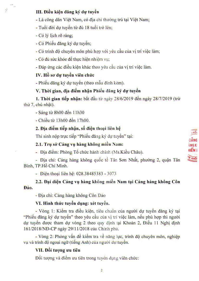 Thông báo tuyển dụng bổ sung viên chức năm 2019 2